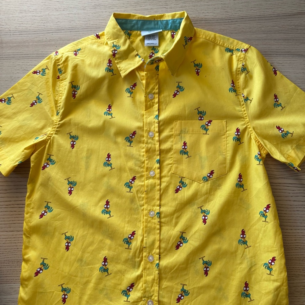 Disney Hei Hei Mens Button Down Shirt